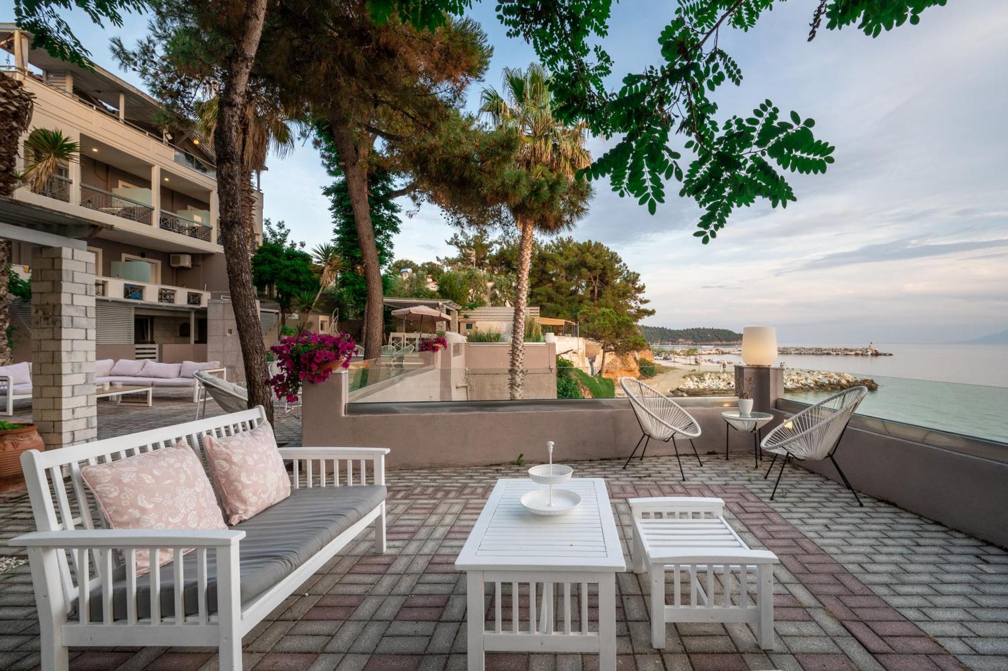 Ktima Papaoikonomou Apartment Potos Bagian luar foto