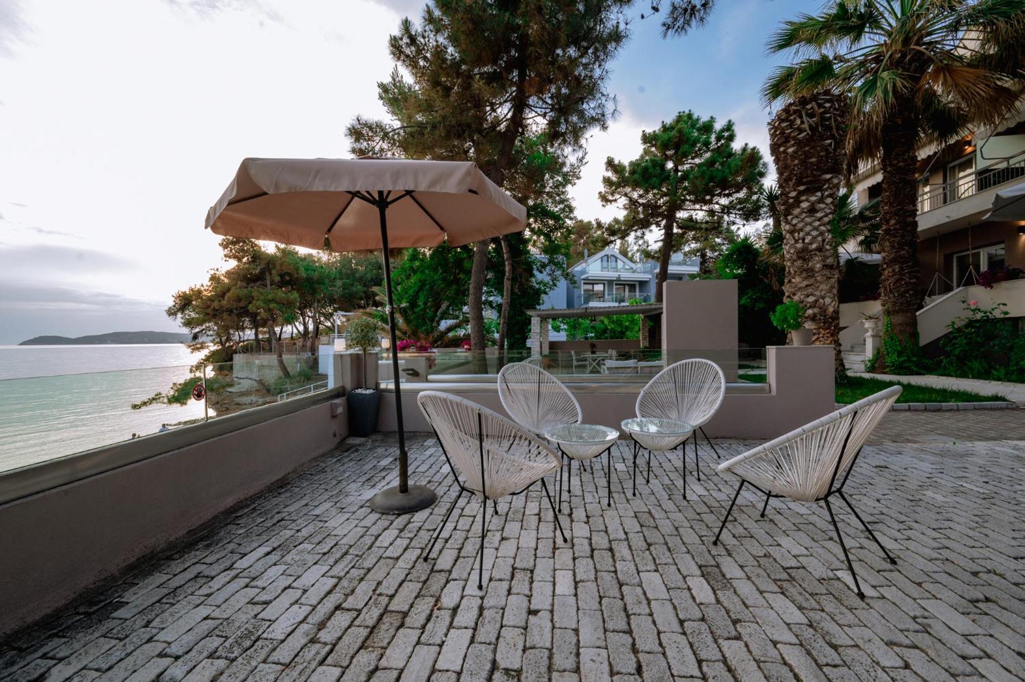 Ktima Papaoikonomou Apartment Potos Bagian luar foto